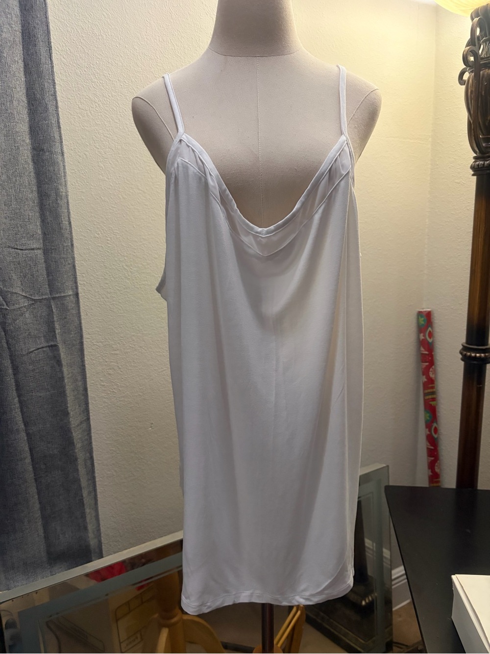Maggie Barnes White Cowl Neck Slip 2 for 15